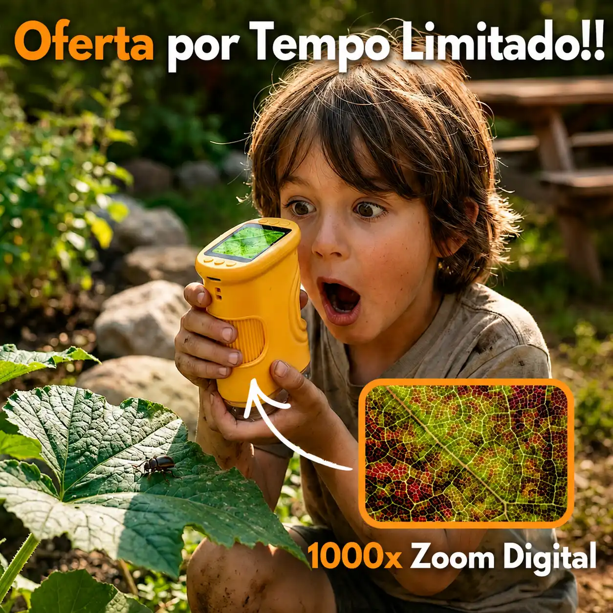 MicroKids® Microscópio 4K Infantil