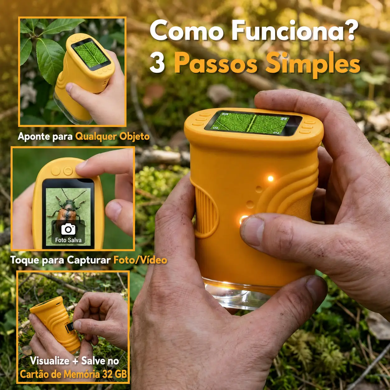 MicroKids® Microscópio 4K Infantil